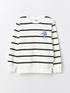 LC Waikiki Crew Neck Striped Long Sleeve Boy T-shirt
